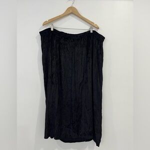 Women’s Vintage Black Velvet Skirt 26W/28W Whimsigoth Festival